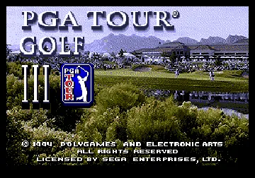 PGA Tour Golf III (USA, Europe) screen shot title